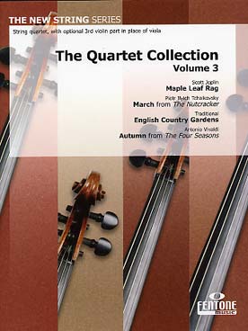 Illustration de The QUARTET COLLECTION : pièces de styles divers, arr. Van Rompaey - Vol. 3 : Joplin, Tchaïkovsky, traditionnel, Vivaldi