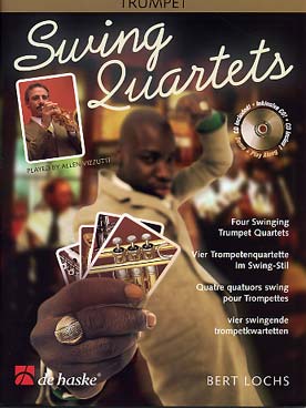 Illustration de SWING QUARTETS : 4 quatuors swing de Bert Lochs, avec CD play-along