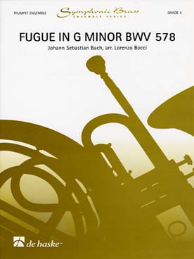 Illustration de Fugue BWV 578 en sol m pour quatuor de trompettes