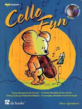 Illustration de CELLO FUN : 17 pièces très faciles de Goedhart/Dezaire