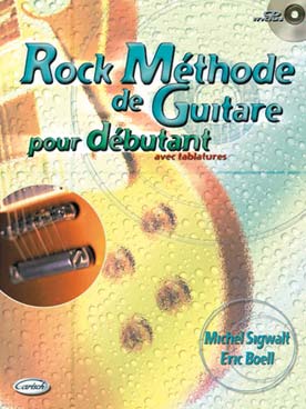 Illustration de Méthode de guitare rock pour débutants avec CD