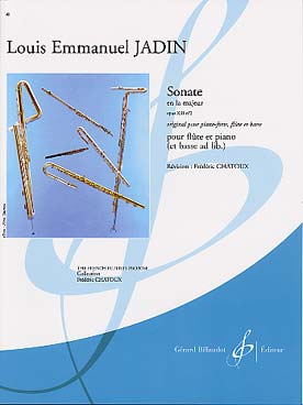 Illustration de Sonates op. 13 pour flûte et piano (et basse ad lib.), rév. Chatoux - N° 2 en la M