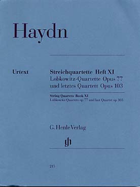 Illustration de Quatuors à cordes - Vol. 11 : quatuors Lobkowitz op. 77 et dernier quatuor op. 103