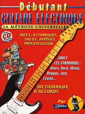 Illustration methode debutant guitare electrique +cd