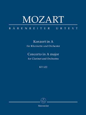 Illustration de Concerto K 622 en la M pour clarinette et orchestre