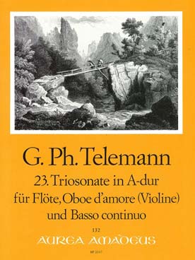 Illustration de Triosonate en la M pour flûte, hautbois et basse continue