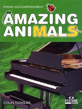 Illustration cowles amazing animals accompagnt. piano