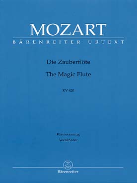 Illustration mozart flute enchantee (la), red. piano