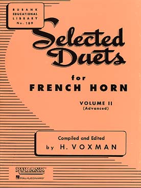 Illustration de Selected duets for horns - Vol. 2 (advanced)