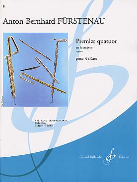 Illustration de Quatuor N° 1 op. 88 en fa M pour 4 flûtes