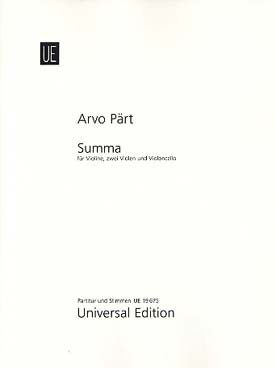 Illustration de Summa pour violon, 2 altos (ou 2 flûtes) et violoncelle