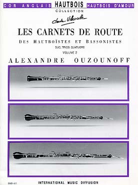 Illustration de Les Carnets de route des hauboistes et des bassonistes - Vol. 2 : duos, trios, quatuors de hautbois, basson, cor anglais