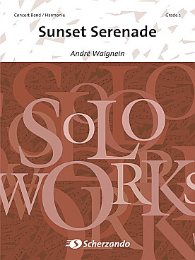Illustration de Sunset serenade pour harmonie avec flûte solo