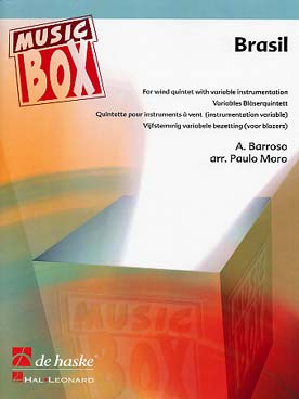 Illustration de Brazil, la célèbre samba, arr. Moro pour quintette à vent à instrumentation variable