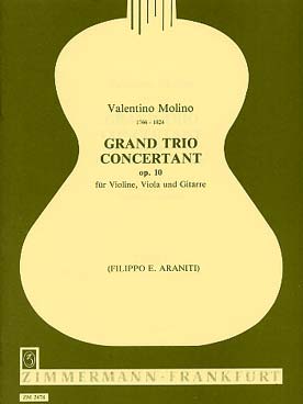 Illustration de Grand trio concertant pour violon, alto et guitare op. 10