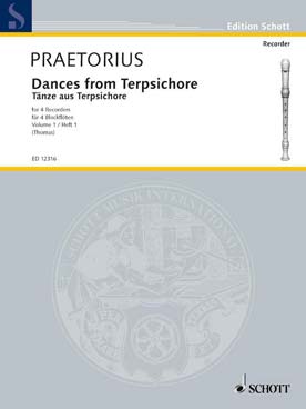 Illustration de Danses de Terpsichore pour flûte à bec (SATB) - Vol. 1
