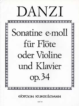 Illustration danzi sonate op. 34 en mi min