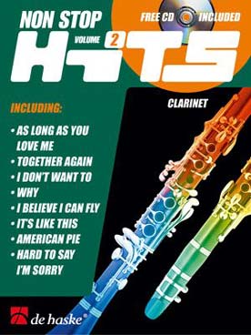 Illustration de NON STOP HITS avec CD play-along - Vol. 2 : As long as you love me, Together again, I Don't want to...