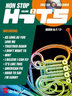 Illustration de NON STOP HITS avec CD play-along - Vol. 2 : As long as you love me, Together again, I Don't want to...