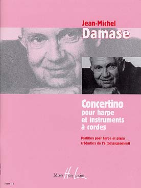 Illustration de Concertino pour harpe et cordes, réd. piano   