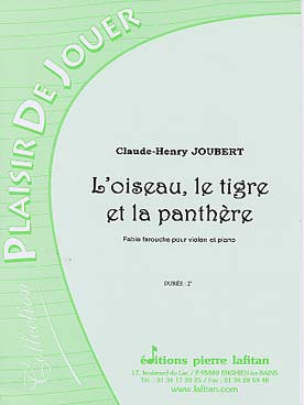 Illustration joubert l'oiseau, le tigre, la panthere