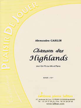 Illustration de Chanson des Highlands pour cor en fa ou mi b