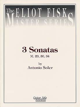Illustration soler 3 sonates : n° 29, 30 et 34