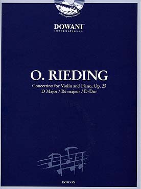 Illustration de Op. 25 : Concertino en ré M pour violon et piano (violon + piano + CD)