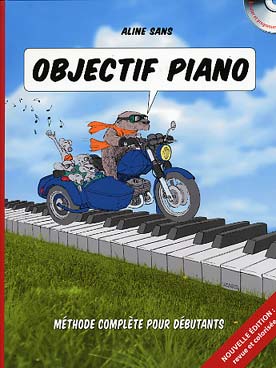 Illustration de Objectif piano : méthode pour débutants jeunes et adultes, avec CD   
