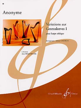 Illustration de Variations sur Greensleeves I pour harpe celtique (arr. S. Chefson)