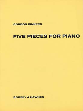 Illustration binkerd pieces (5) for piano