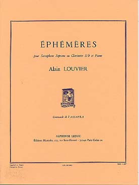 Illustration louvier ephemeres (saxophone si b)