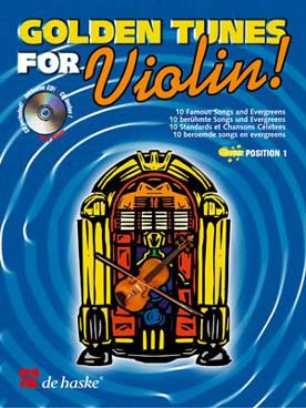 Illustration golden tunes violon