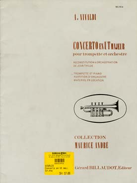 Illustration de Concerto en do M pour trompette et piano ou orgue (tr. Thilde)