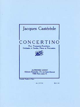 Illustration de Concertino pour trompette, trombone, cordes, percussion