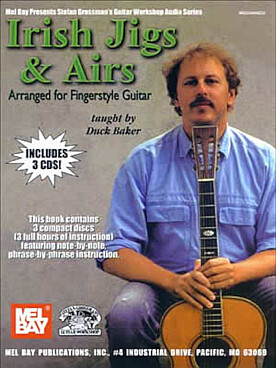 Illustration de IRISH JIGS & AIRS for fingerstyle guitar avec CD