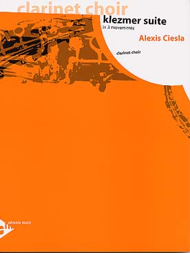 Illustration de Klezmer suite pour 5 clarinettes si b, clarinette basse, contrebasse et batterie ad lib.