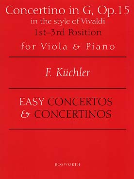 Illustration de Concertino op. 15 en sol M dans le style de Vivaldi