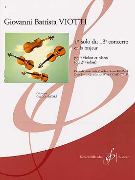 Illustration de 1er Solo du Concerto N° 13 en la M (avec partie de 2e violon de Brisset)
