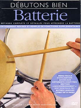 Illustration debutons bien la batterie dvd + livret