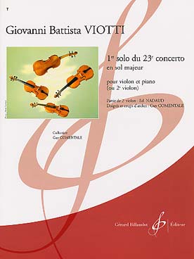 Illustration de 1er Solo du Concerto N° 23 en sol M (avec partie de 2e violon de Nadaud)