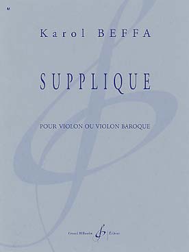 Illustration de Supplique pour violon ou violon baroque