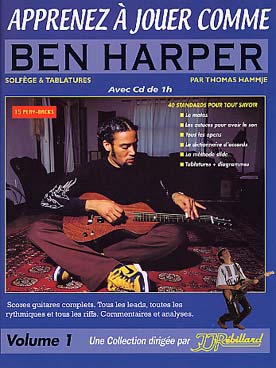 Illustration de APPRENEZ A JOUER COMME avec CD - Vol. 1 : Ben Harper