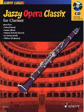 Illustration de JAZZY OPERA CLASSIX avec CD : airs célèbres arrangés dans le style jazz