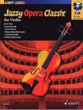 Illustration jazzy opera classix avec cd violon