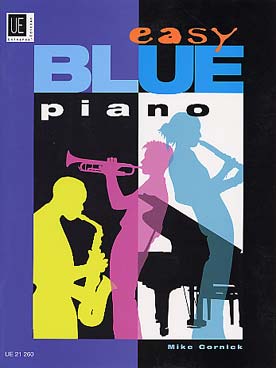 Illustration easy blue piano