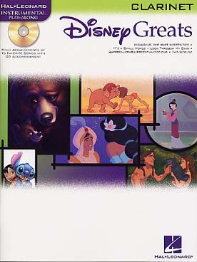 Illustration de DISNEY GREATS : 15 airs de Aladdin, Le livre de la jungle, La Belle et la Bête, Lilo & Stitch... 