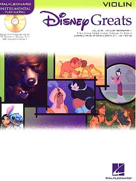 Illustration de DISNEY GREATS : 15 airs de Aladdin, Le livre de la jungle, La Belle et la Bête, Lilo & Stitch...