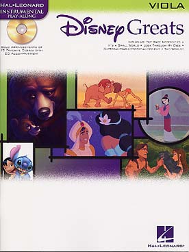 Illustration de DISNEY GREATS : 15 airs de Aladdin, Le livre de la jungle, La Belle et la Bête, Lilo & Stitch...