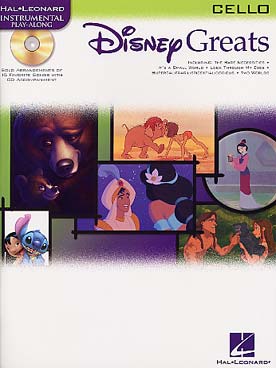Illustration de DISNEY GREATS : 15 airs de Aladdin, Le livre de la jungle, La Belle et la Bête, Lilo & Stitch...